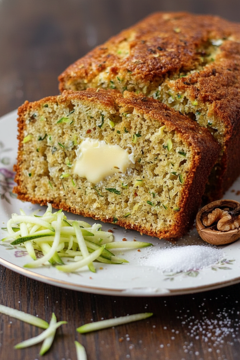 Moist Zucchini Bread Recipe by Home Baker