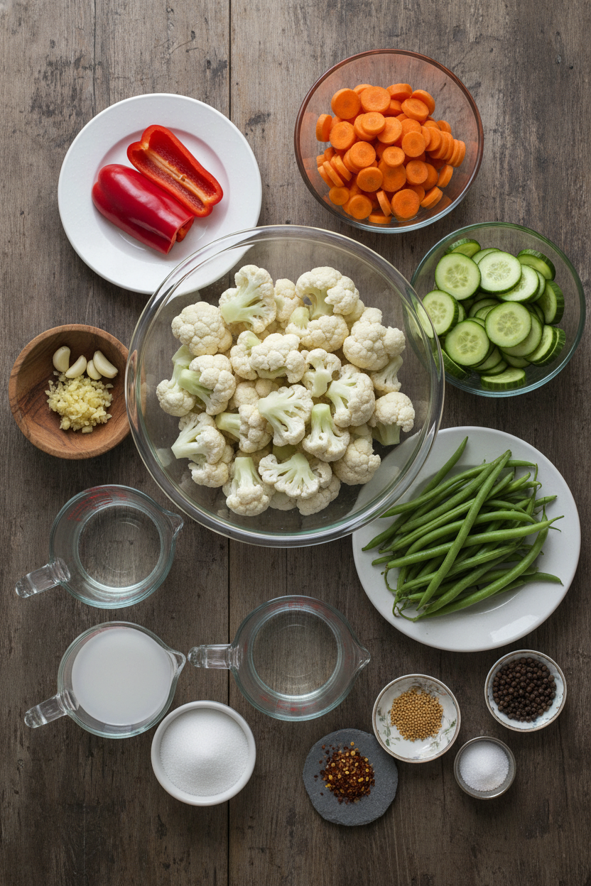 My 5 Step Rainbow Vegetable Quick Pickles