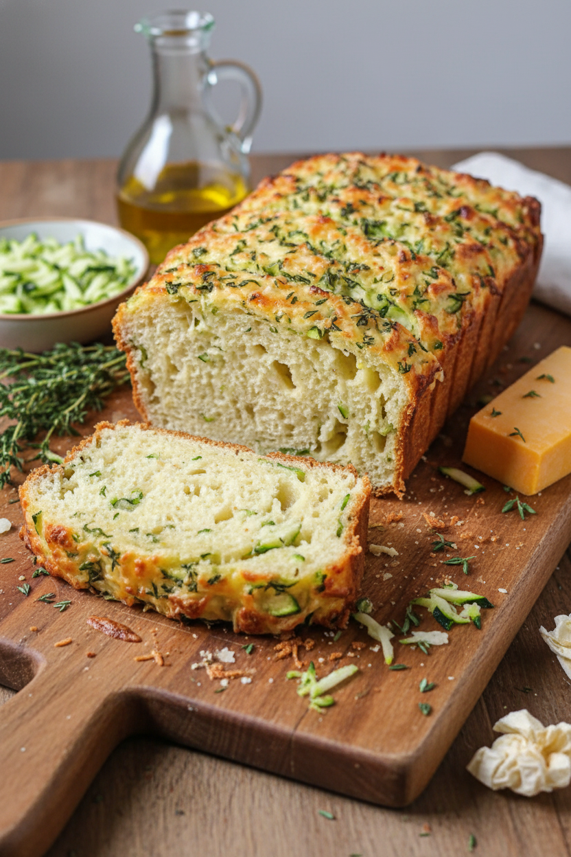 My Family's Favorite Zucchini Cheese Bread Recipe