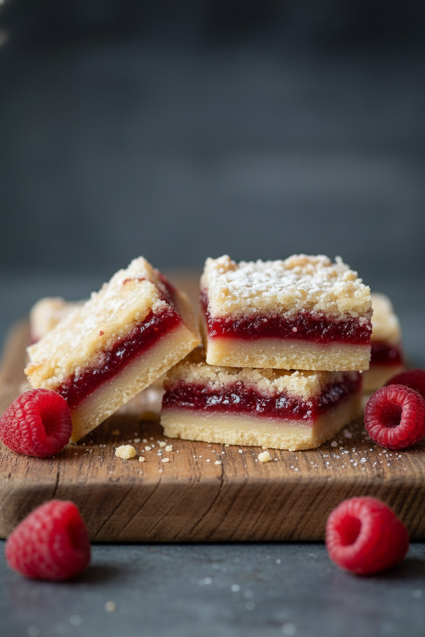 My Favorite Buttery Raspberry Almond Shortbread Bars