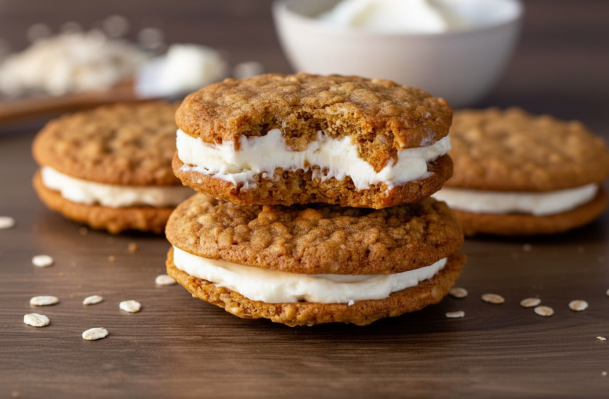 My Go-To Cream Cheese Oatmeal Sandwich Cookies