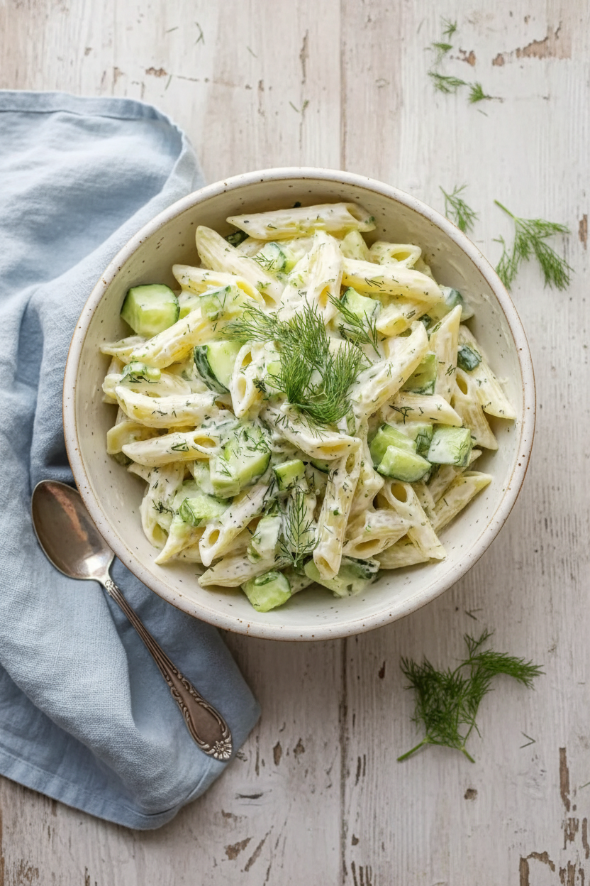 My Favorite Creamy Dill Pasta Salad Recipe