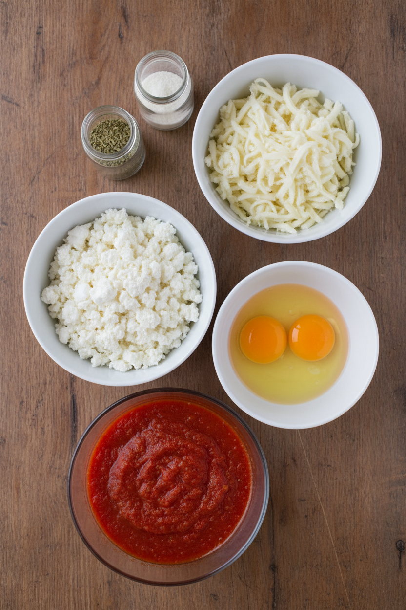 My Favorite Easy Cottage Cheese Pizza Bake