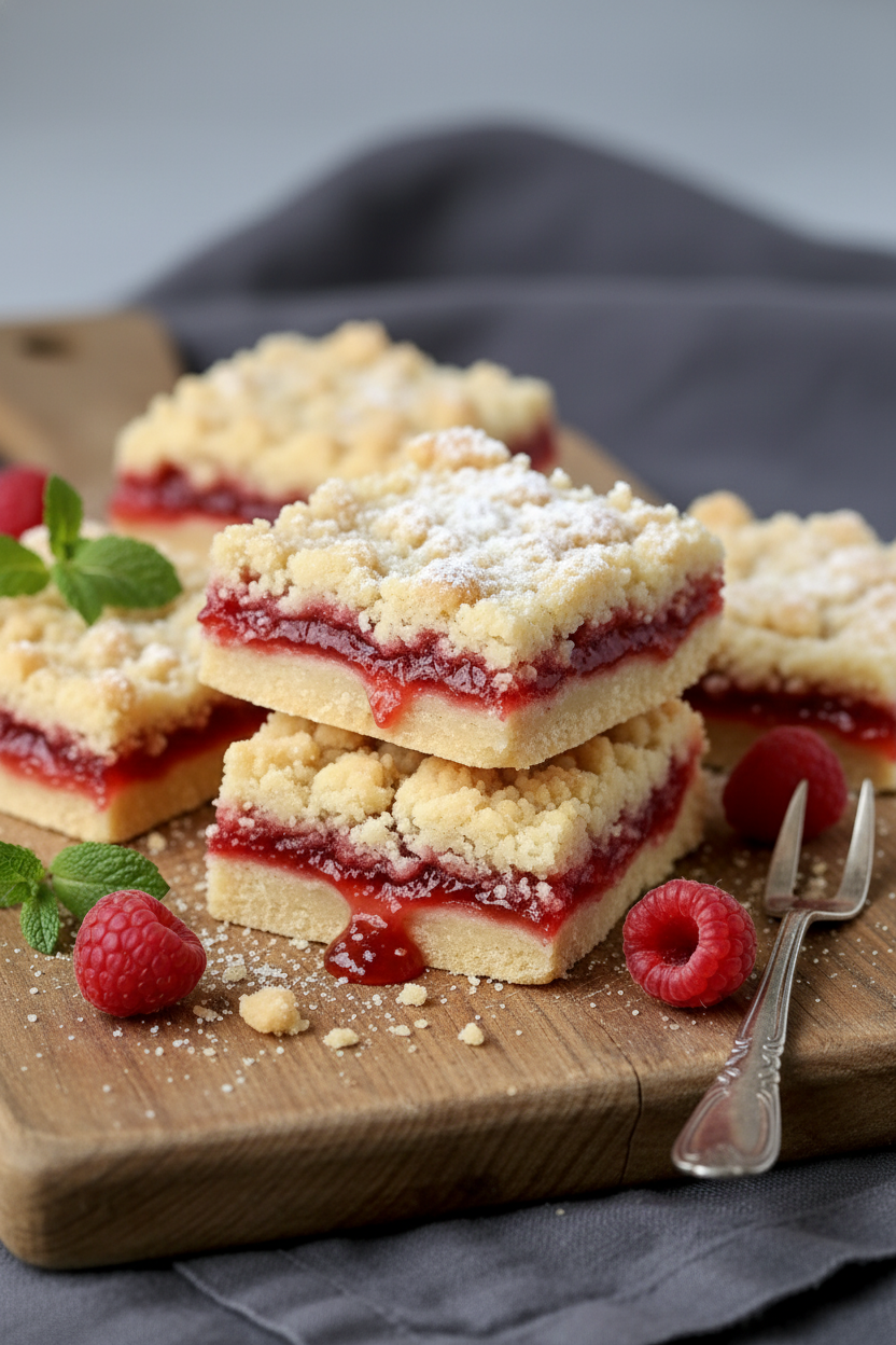 My Favorite Jam Shortbread Bars Recipe