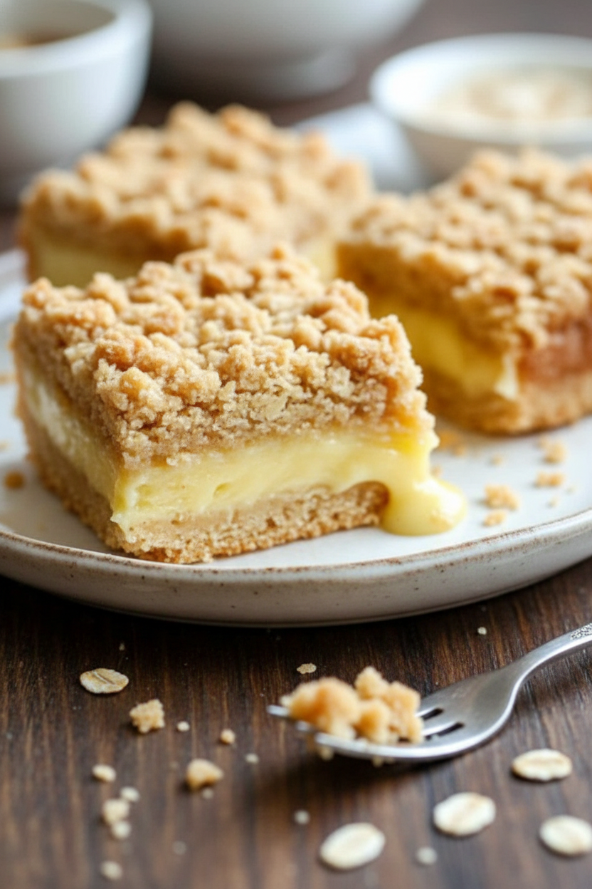 My Favorite Lemon Oatmeal Crumble Bars