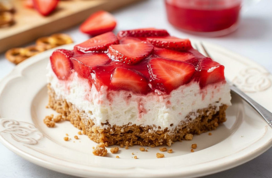 My Family Adores This Strawberry Pretzel Dessert