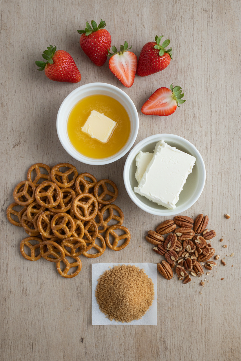 My Favorite Strawberry Pretzel Dessert Salad