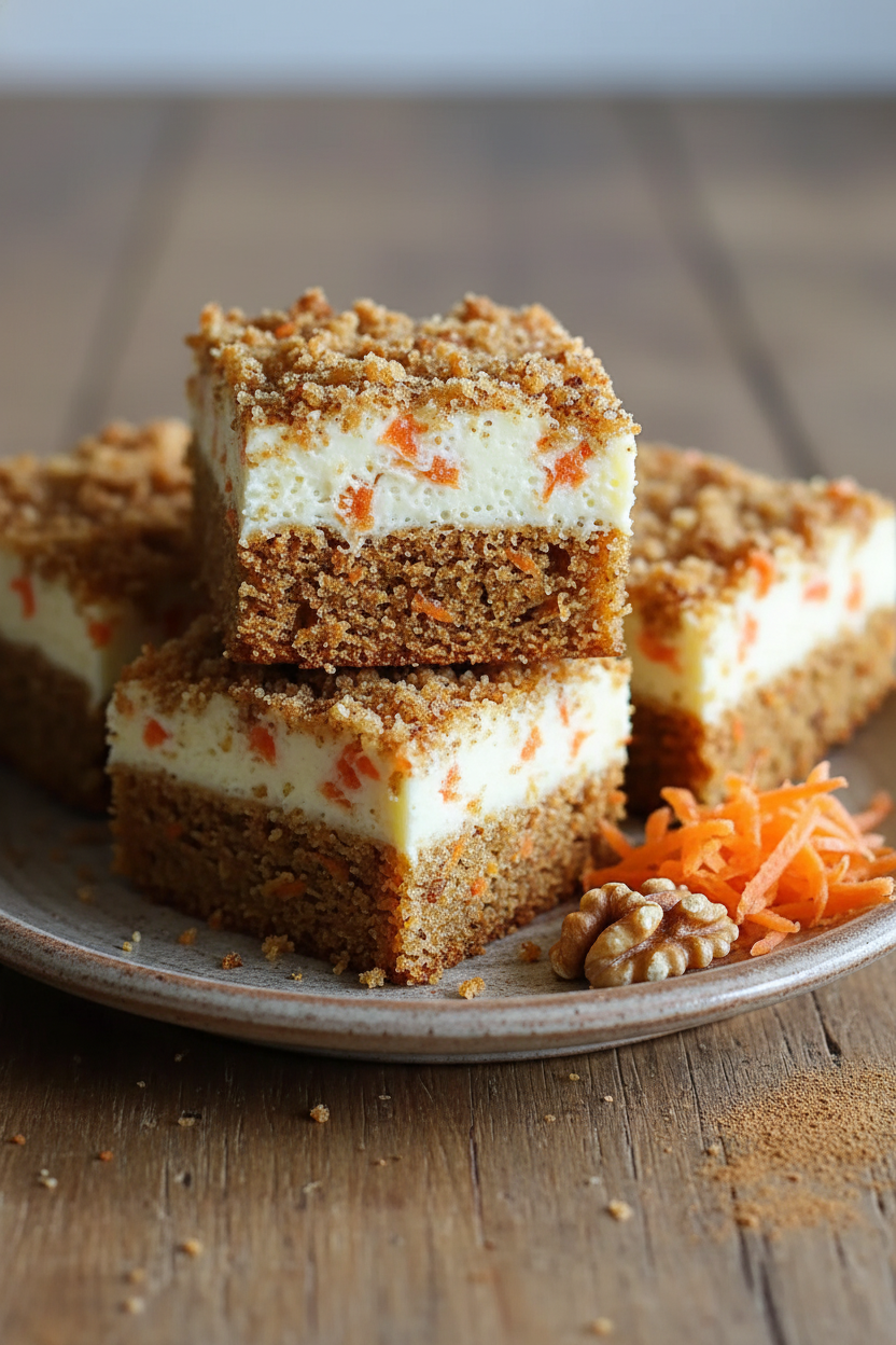 My Favorite Swirled Carrot Cake Bars Recipe
