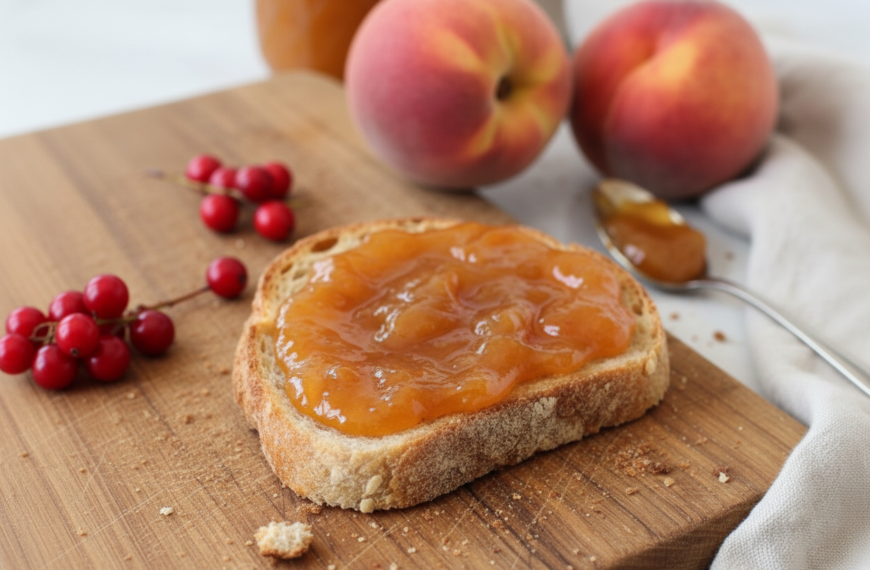 My First Batch of Homemade Peach Jam