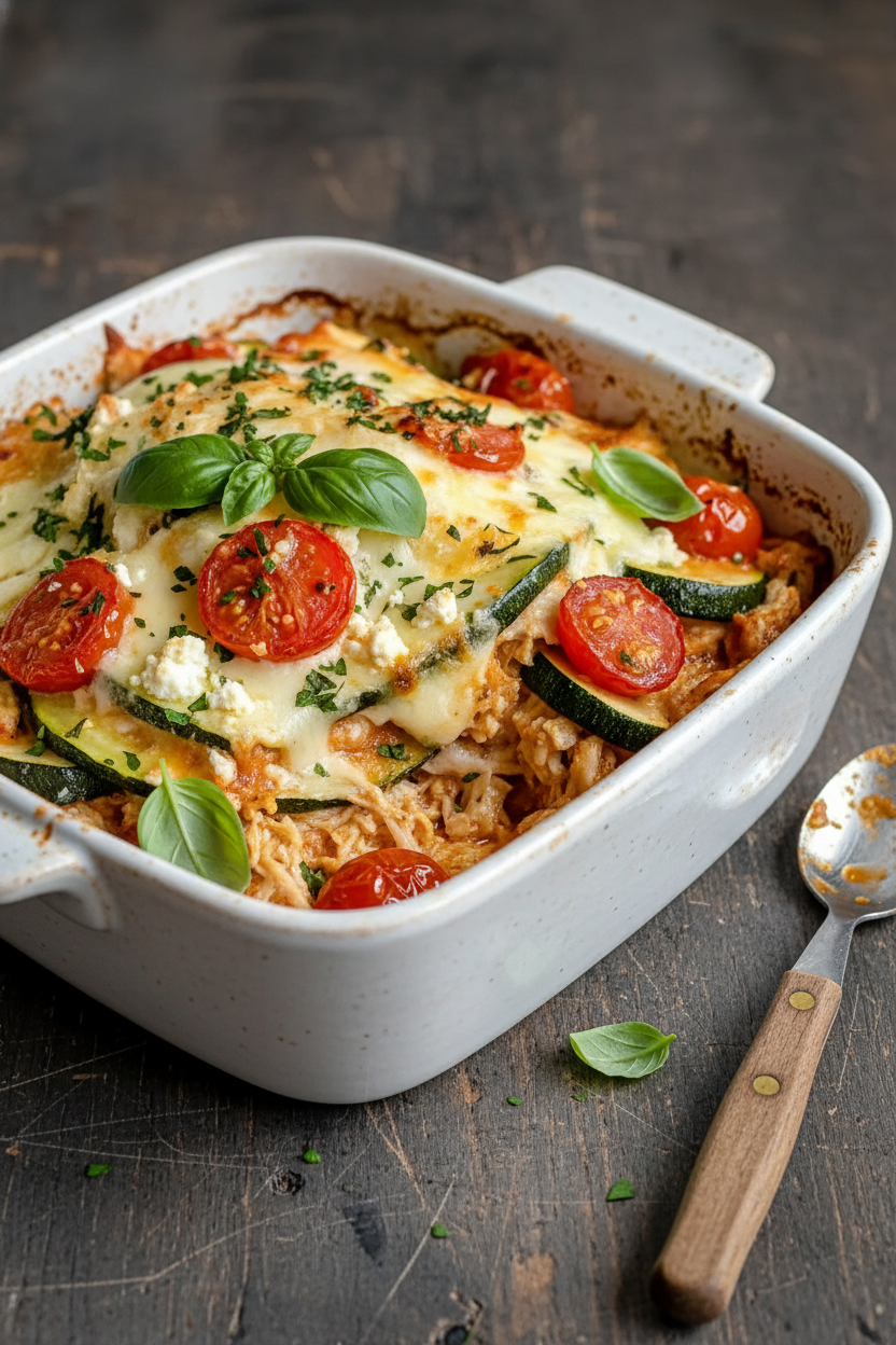 My Go-To Chicken Zucchini Bake