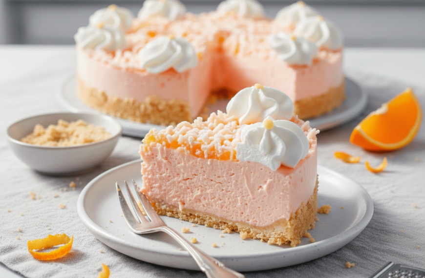 My Creamiest Orange Jello Pie Ever