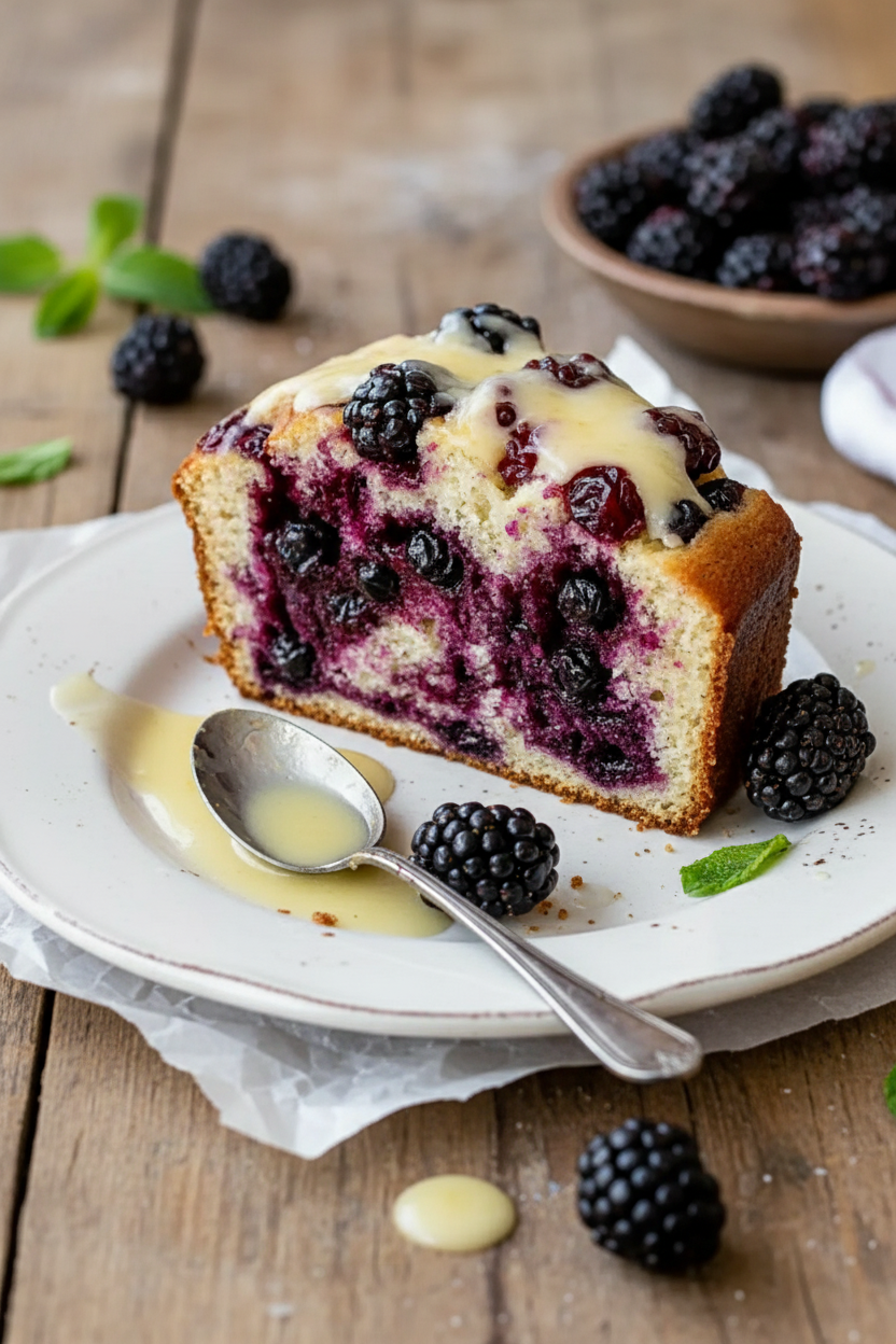 My Go-To Moist Blackberry Quick Bread