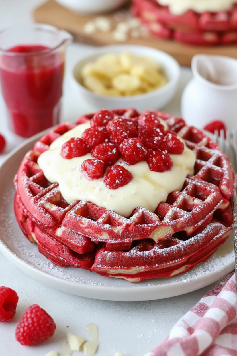 My Go-To Red Velvet Waffle Recipe
