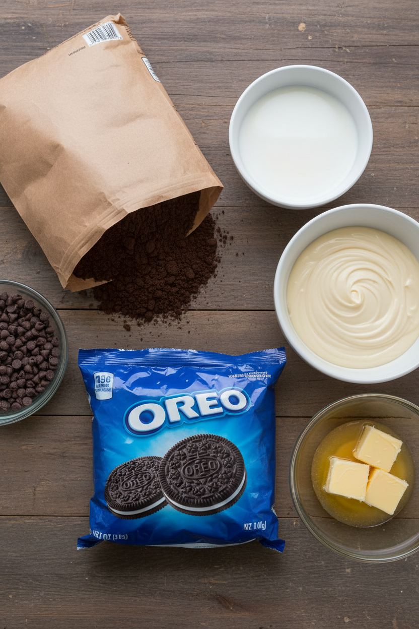 My Gooey Chocolate Oreo Dump Cake