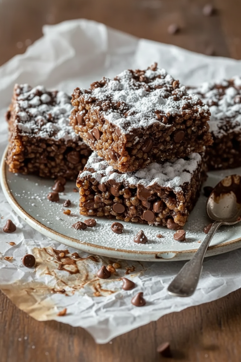 My Gooey Muddy Buddy Rice Krispie Treats