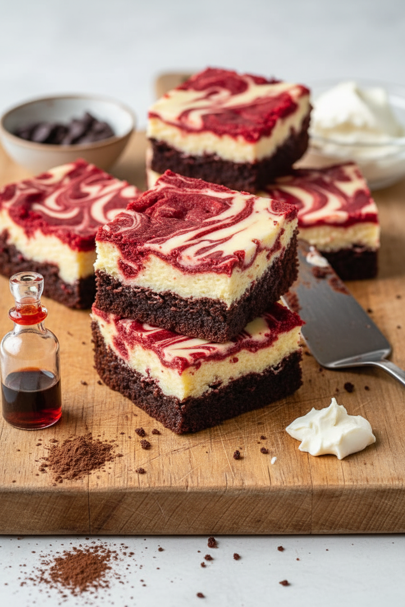 My Gooey Red Velvet Cheesecake Brownie Recipe