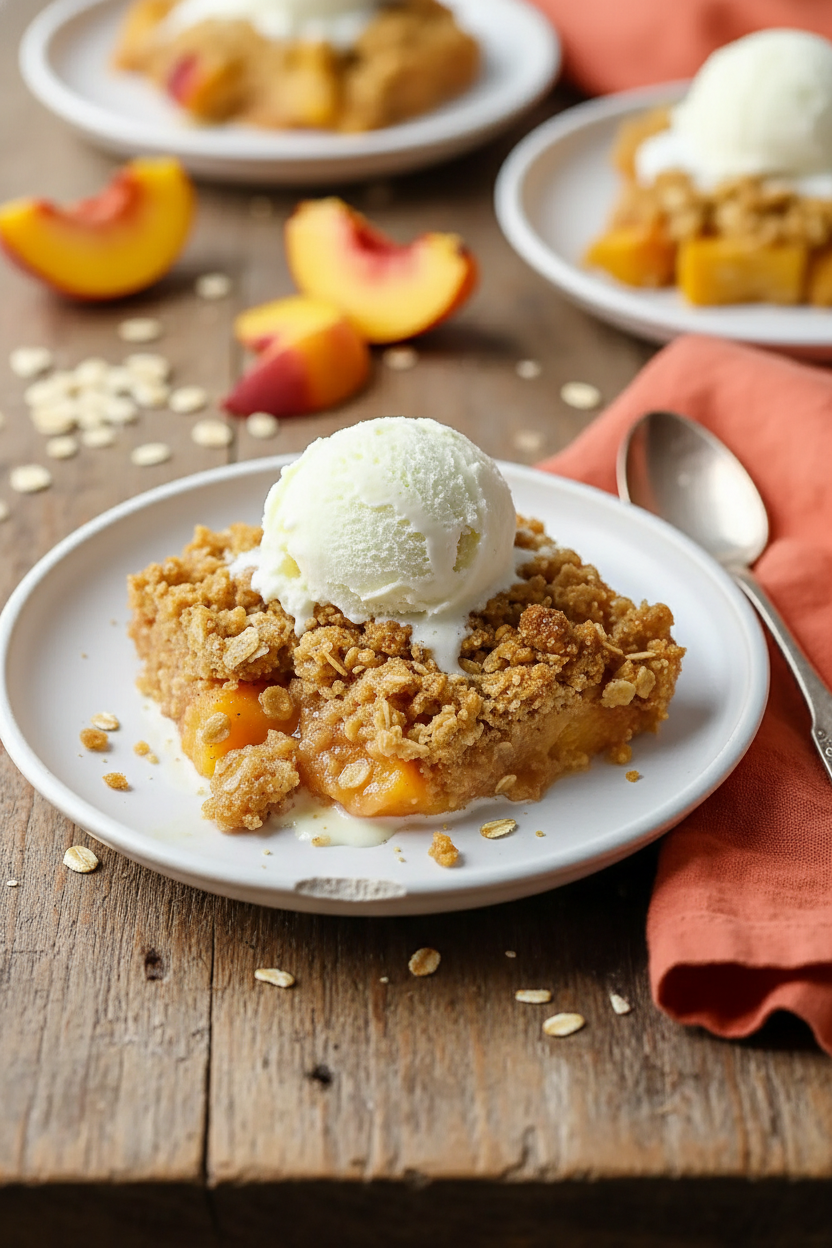 My Homemade Nectarine Crisp Baking Experience