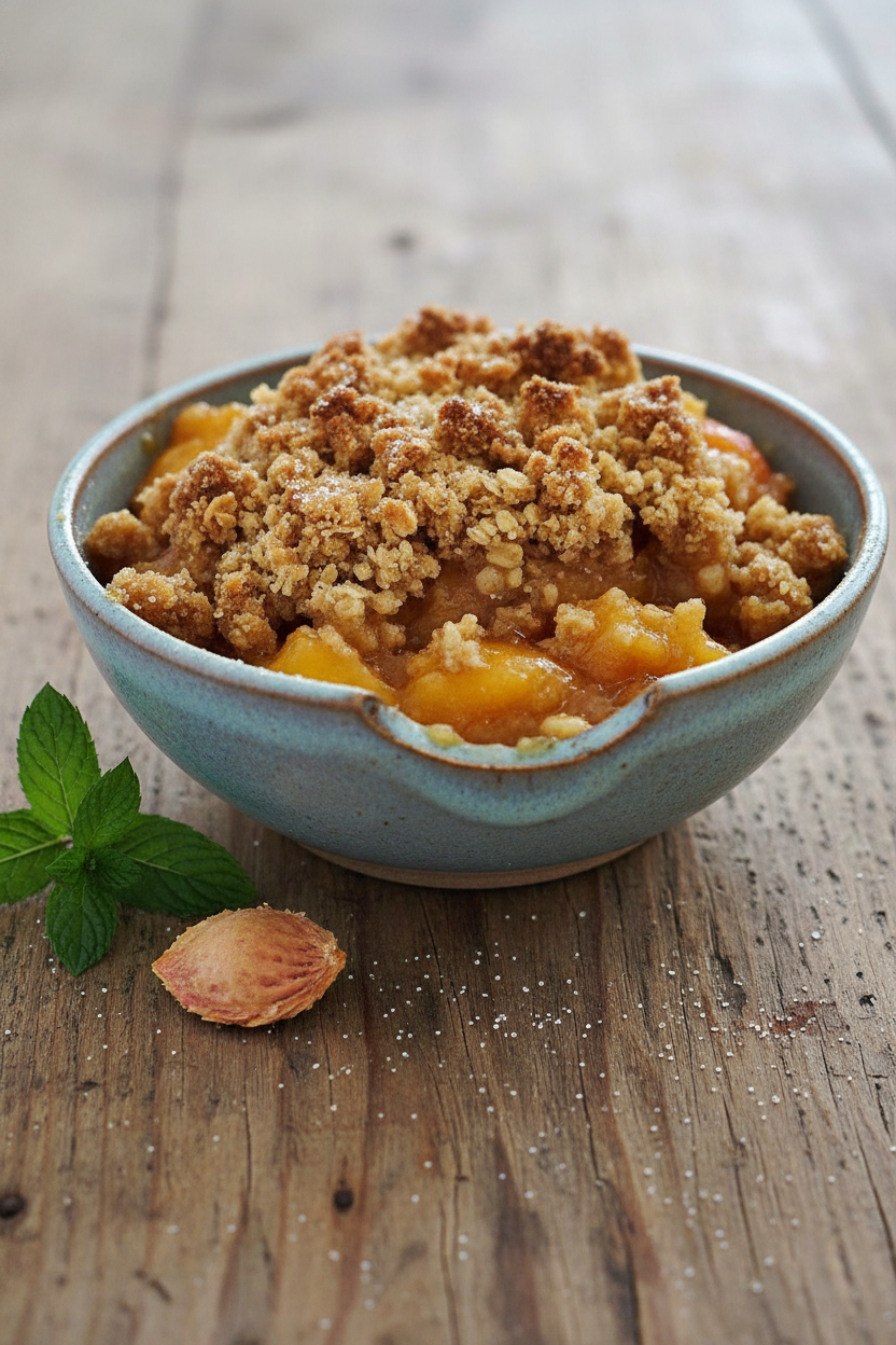 My Homemade Peach Crisp Baker s Guide