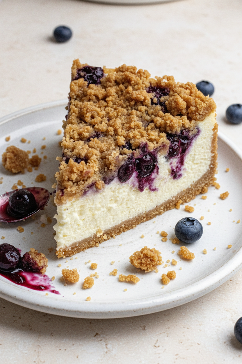 My Ultimate Blueberry Crumble Cheesecake Recipe
