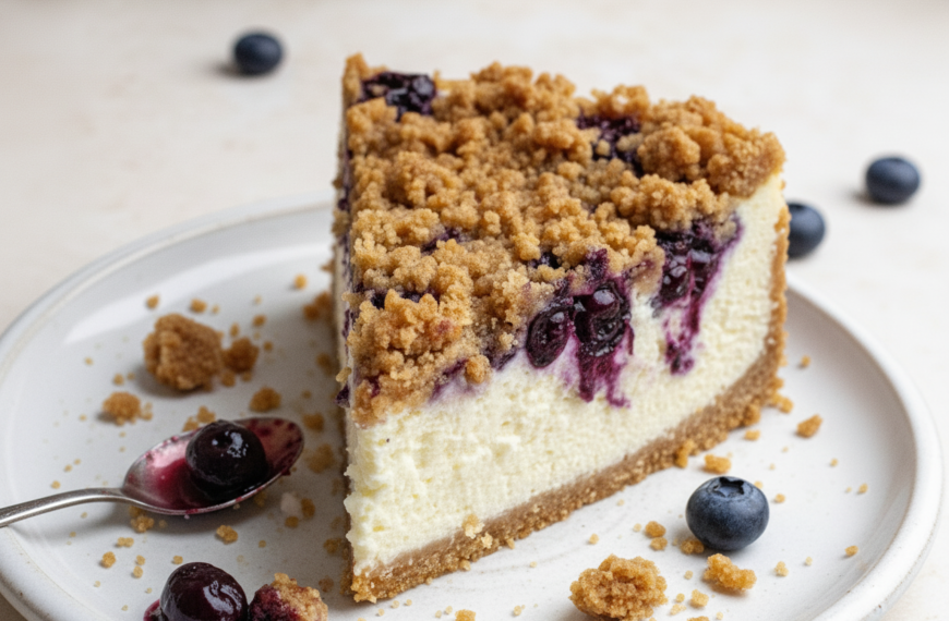 My Ultimate Blueberry Crumble Cheesecake Recipe