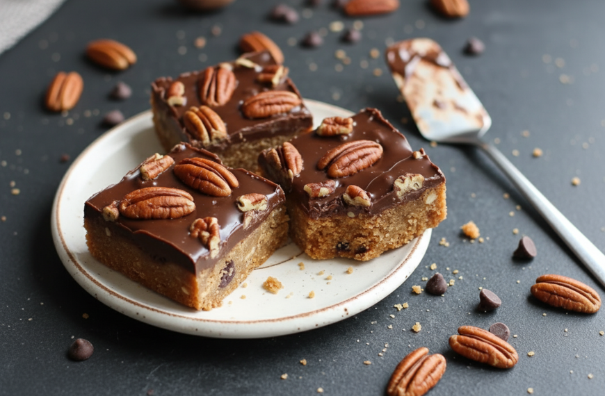 My Gooey Chocolate Pecan Caramel Bars