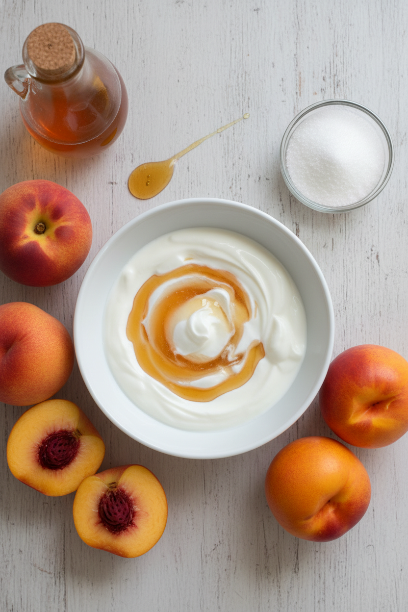 Nectarine Frozen Yogurt Recipe by a Fruit Lover