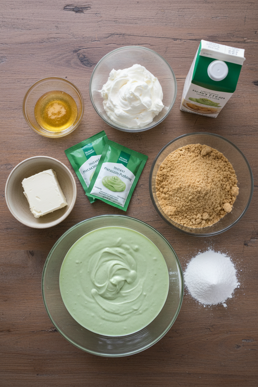 No-Bake Pistachio Cream Cheese Delight