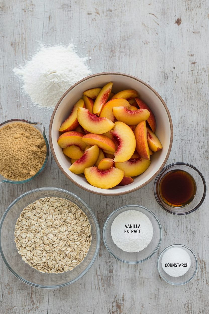 Peach Crisp for Two by Home Cook