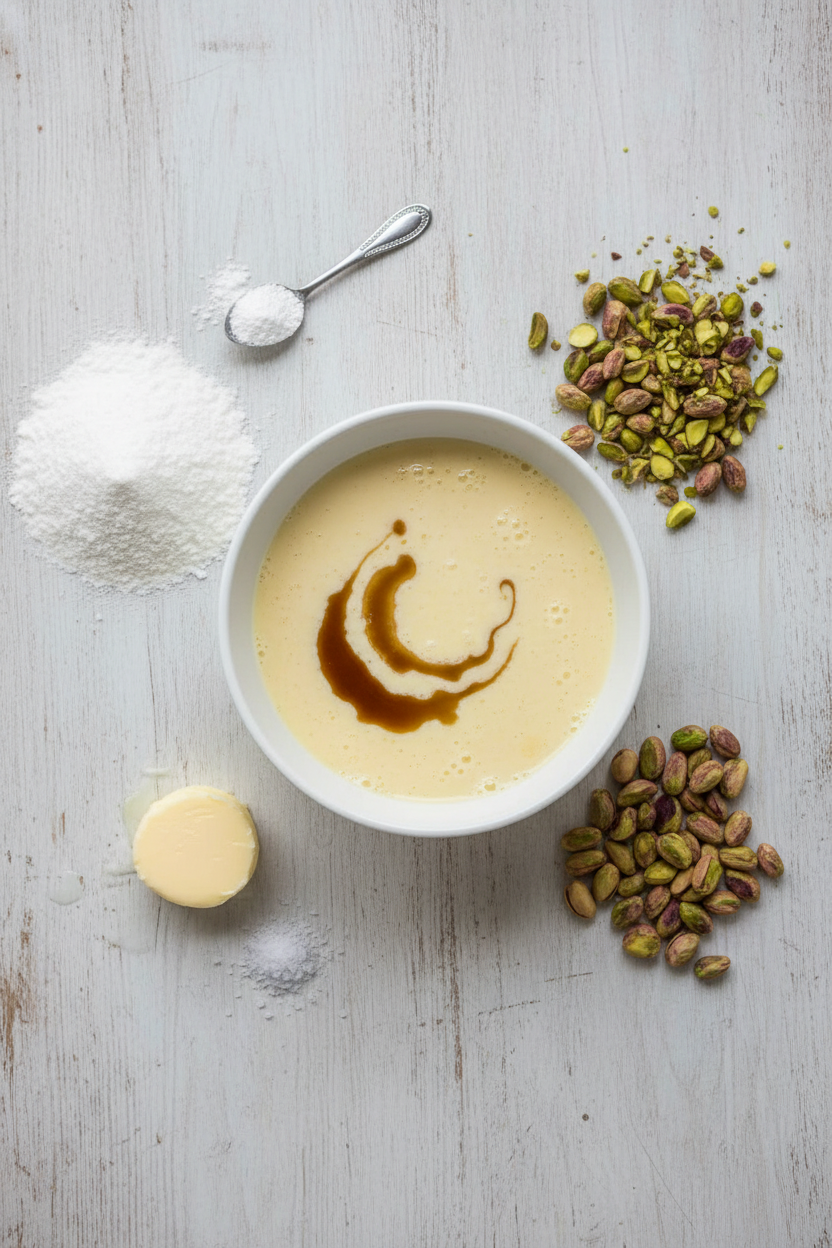 Perfect Pistachio Muffins with a Sweet Crunchy Top