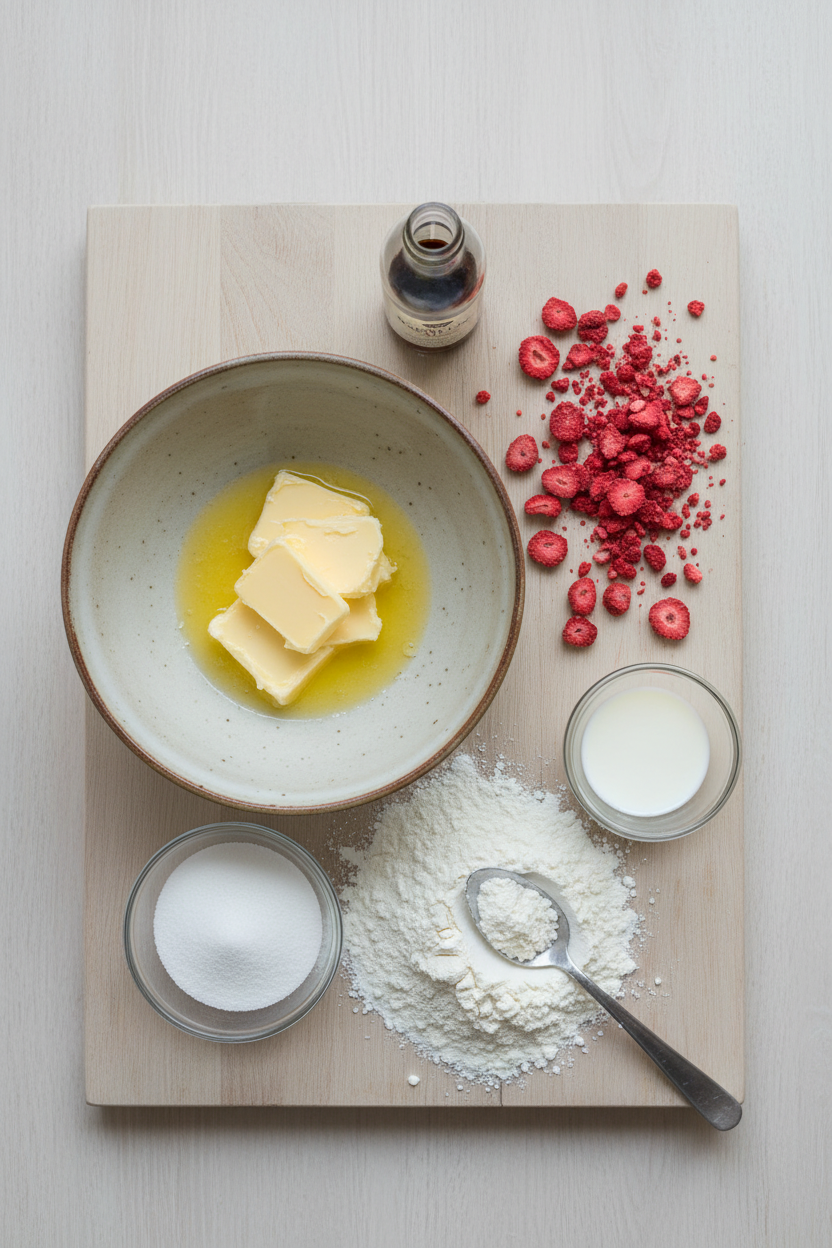 Perfect Strawberry Shortbread Hearts with Glaze