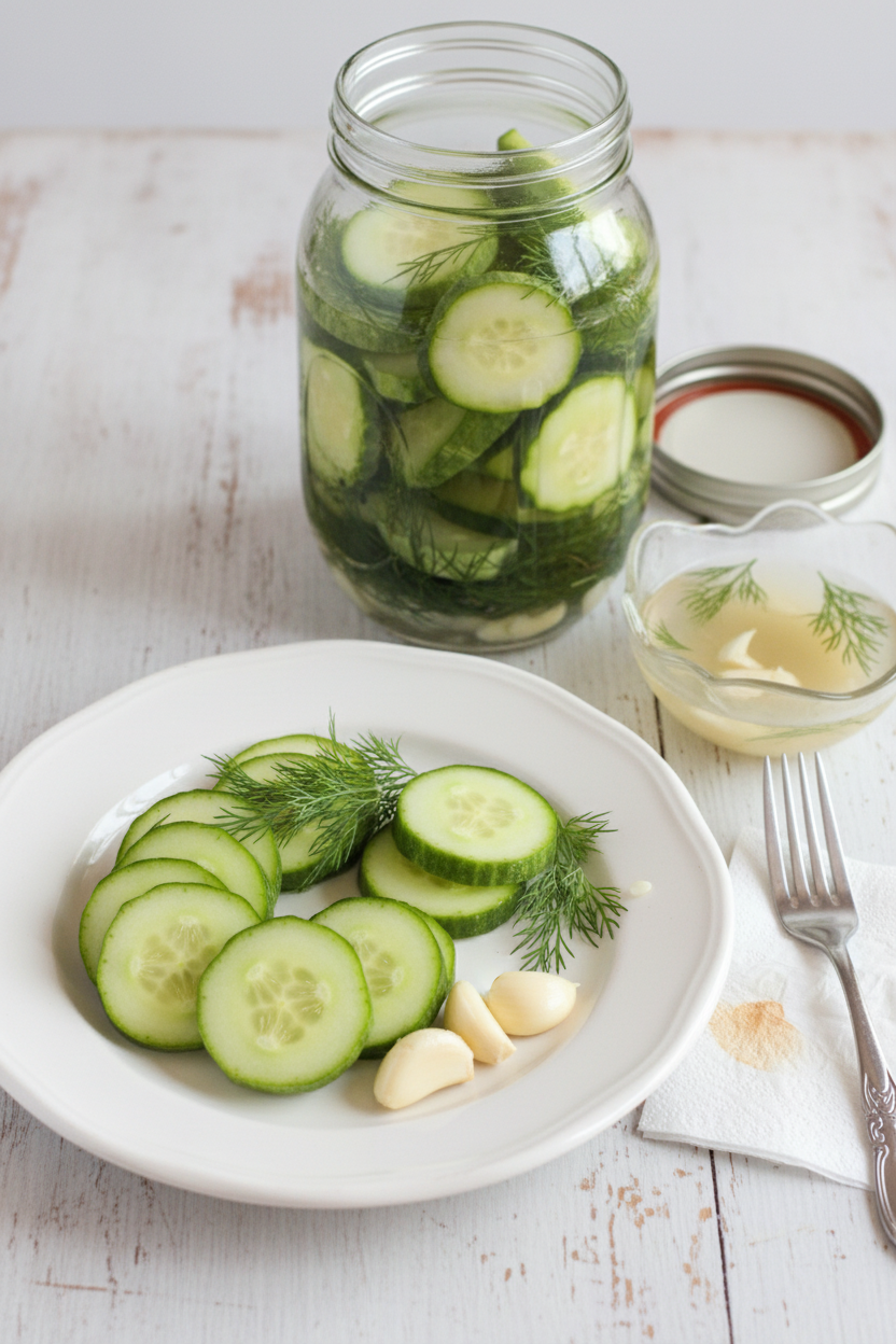 Quick Homemade Dill Pickles by a Home Cook