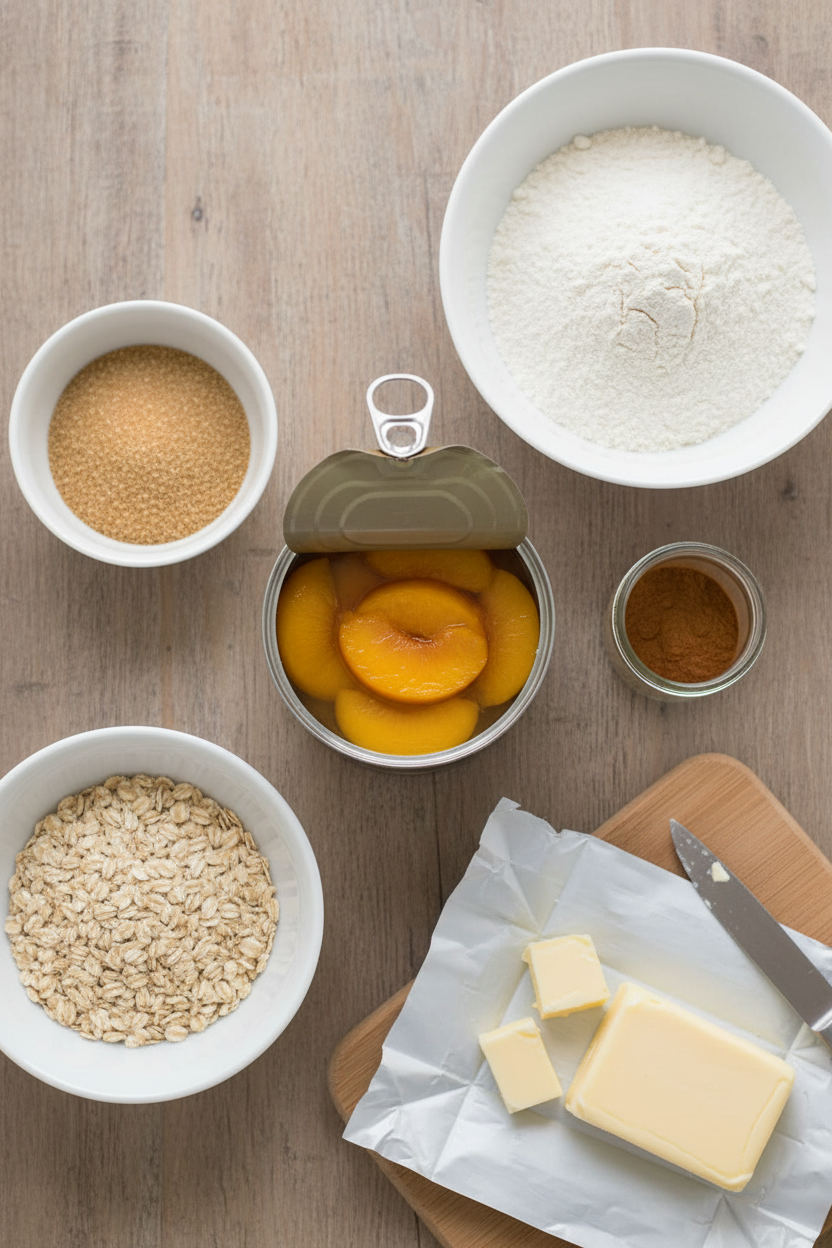 Simple Peach Crisp by a Home Baker