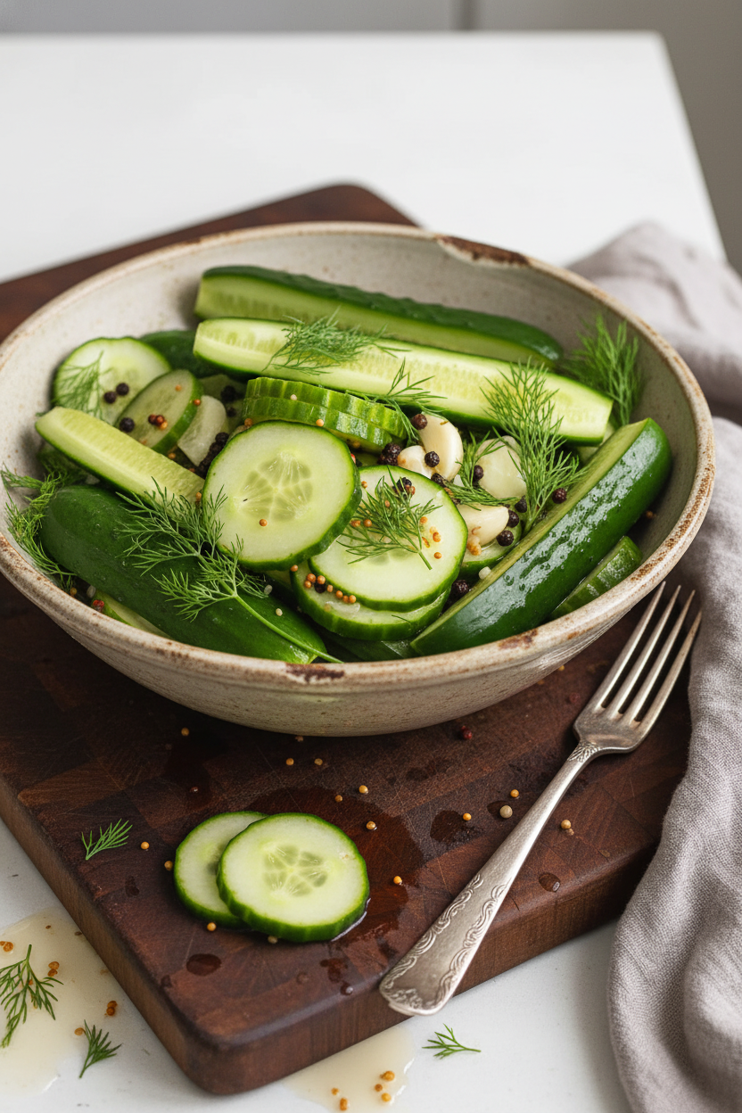 Simple Refrigerator Dill Pickles by a Home Cook