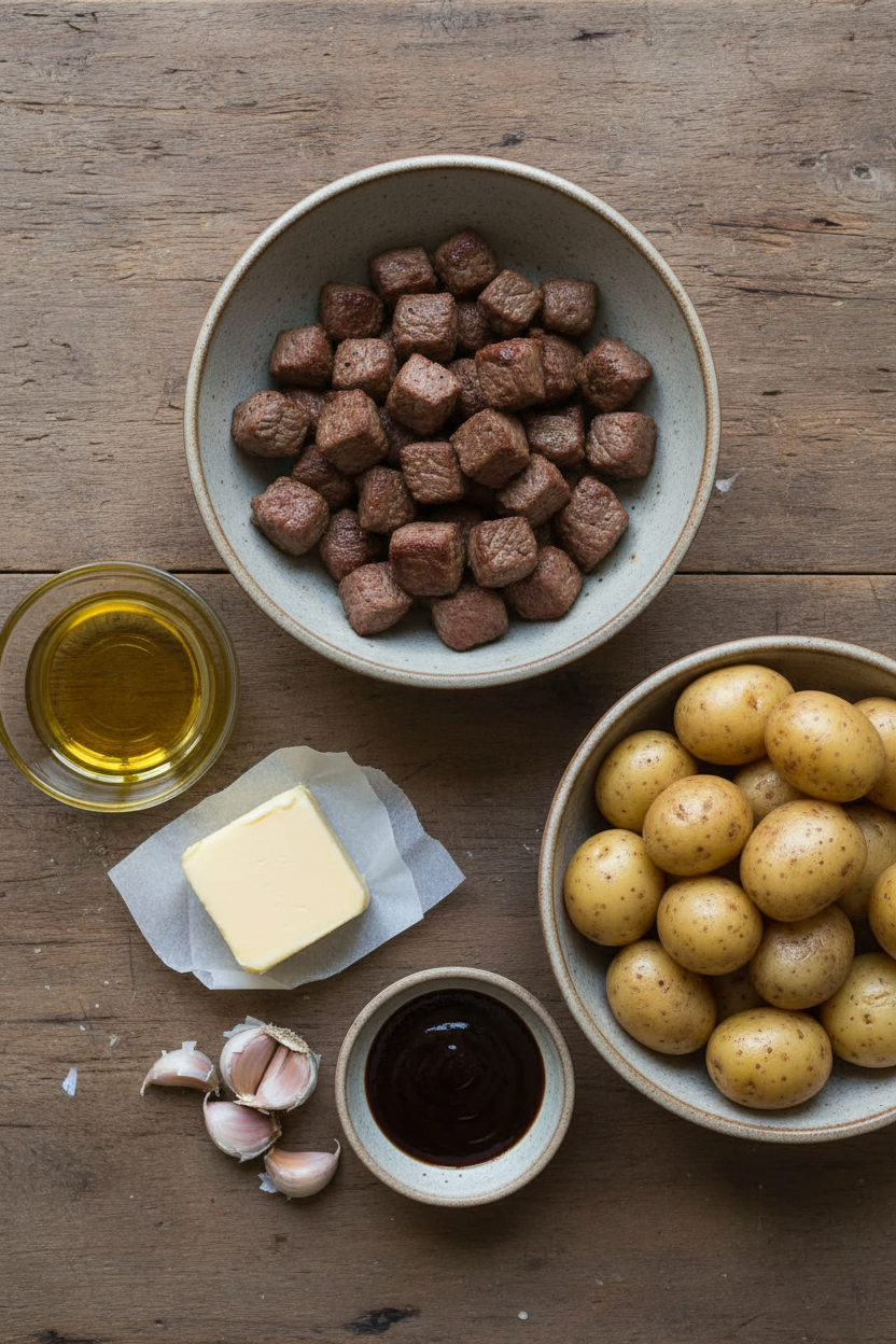 Slow Cooker Garlic Butter Beef Tips by Chef Ella