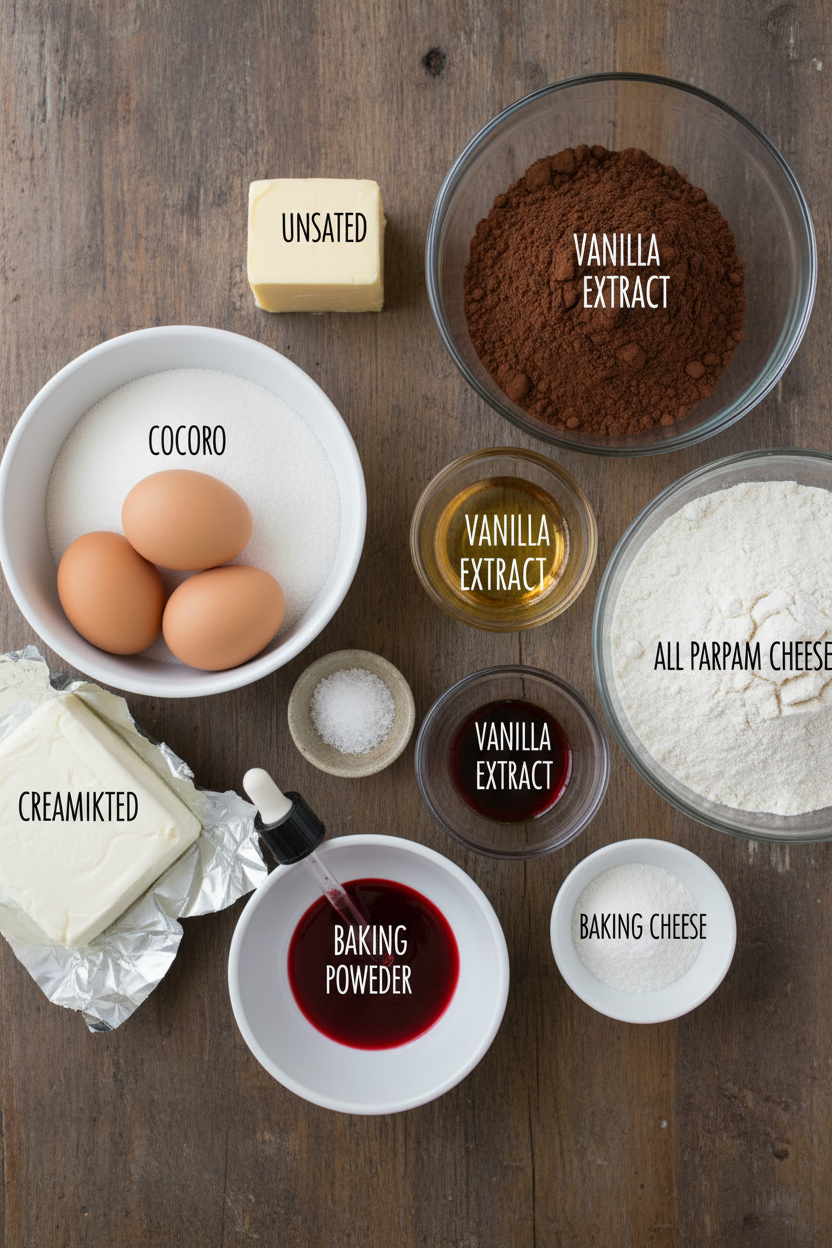 Triple Layer Red Velvet Cheesecake Brownies