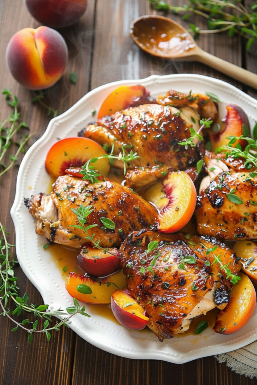 Chef Shares Peach Honey Butter Chicken Recipe
