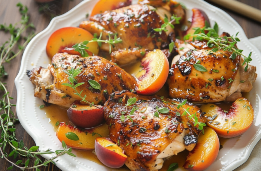 Chef Shares Peach Honey Butter Chicken Recipe