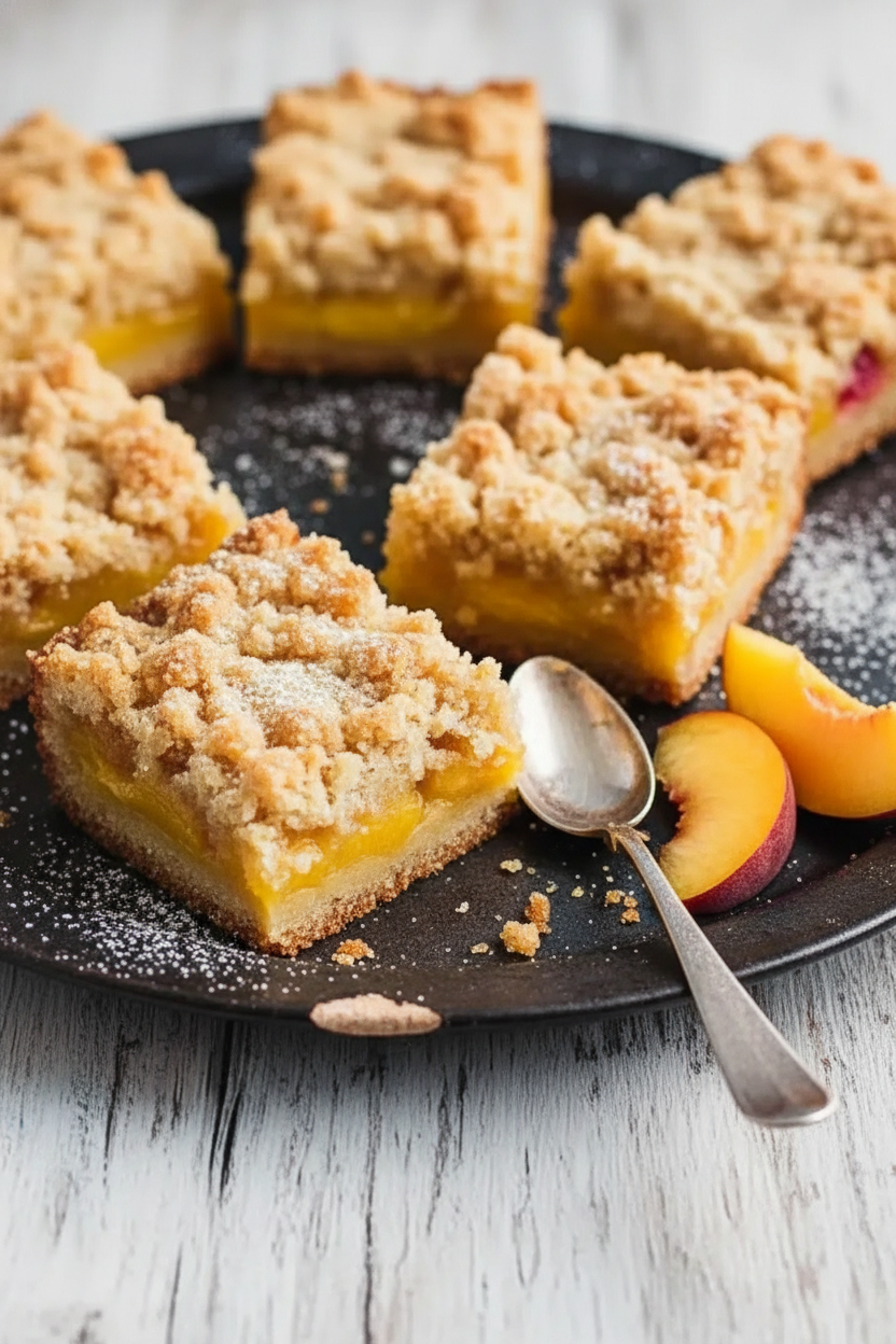 Easy Chilled Peach Crumble Bars for Beginners