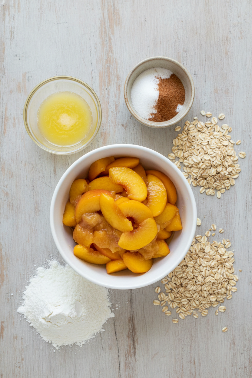 Grandma's Secret Peach Crumble Bars