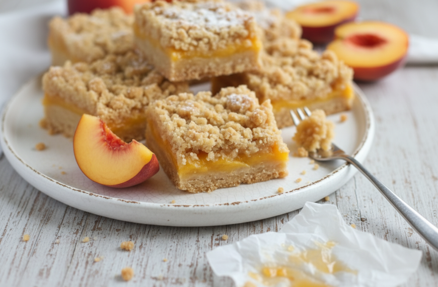 Grandma’s Secret Peach Crumble Bars