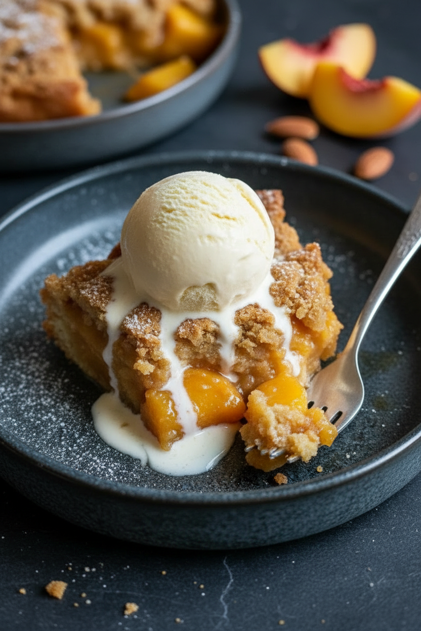 Peach Cobbler with Yogurt Butter Dough by Chef