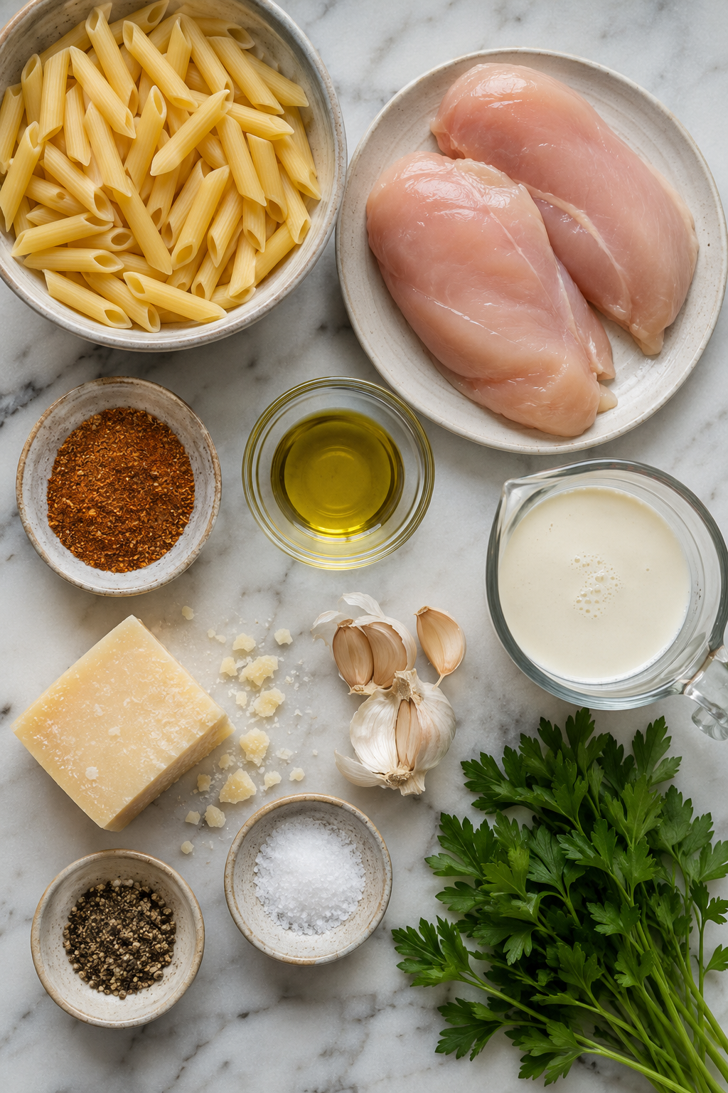 Creamy Cajun Chicken Penne Pasta