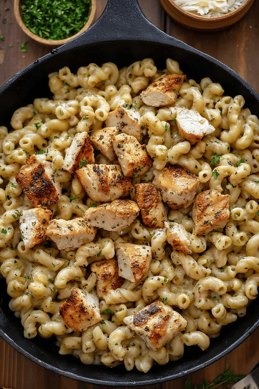 Creamy Garlic Chicken Pasta with Parmesan, Easy 30-Minute Dinner