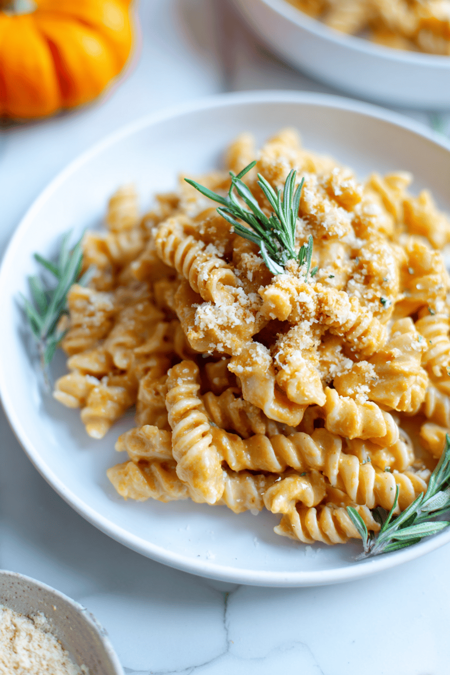 Creamy Pumpkin Mac and Cheese, Easy Fall Comfort Food Dinner