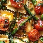 Ravioli with Tomatoes, Asparagus, Garlic, and Herbs Ravioli with Tomatoes, Asparagus, Garlic, and Herbs