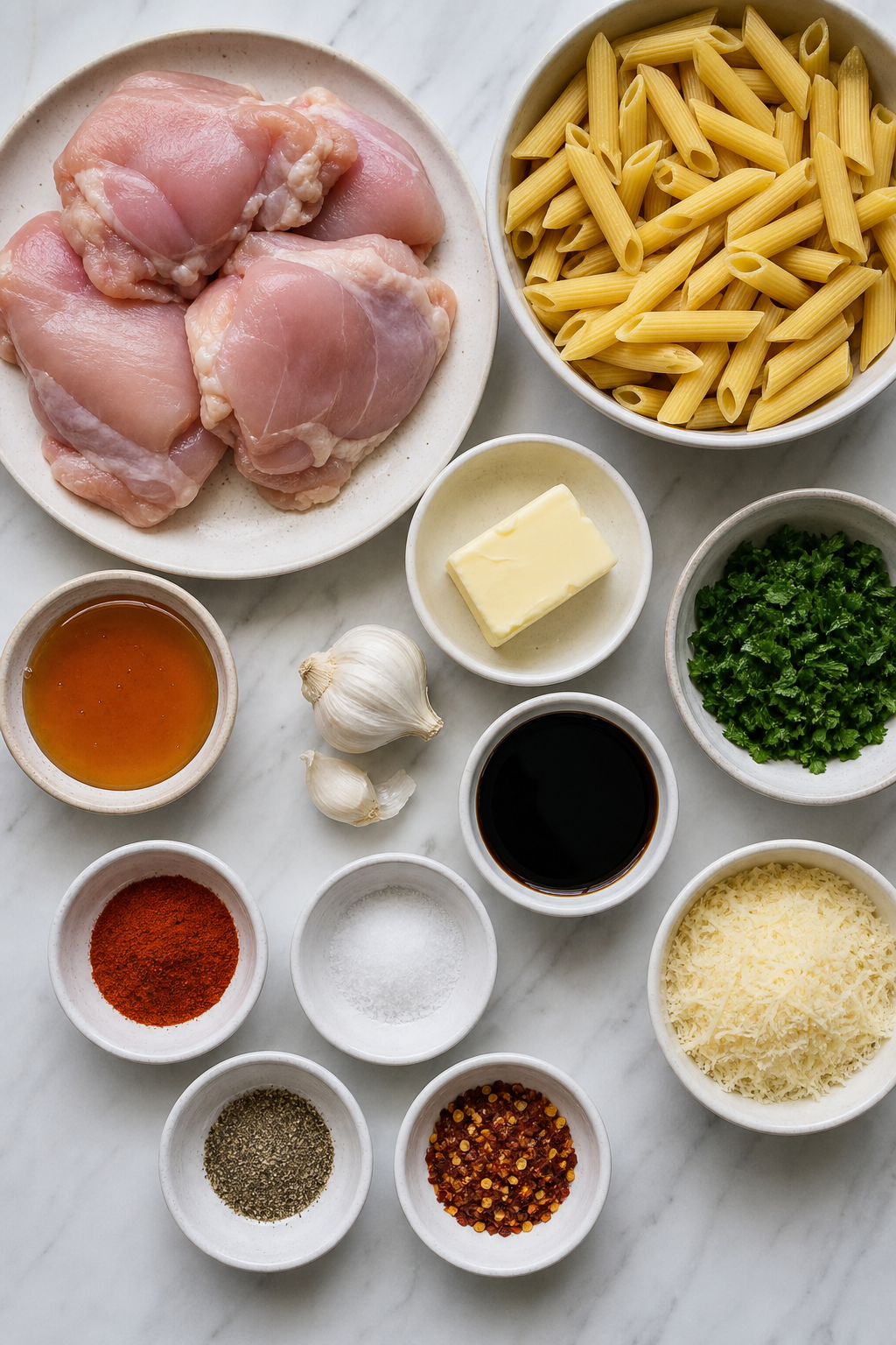 Sticky Smoky Garlic Butter Chicken Pasta