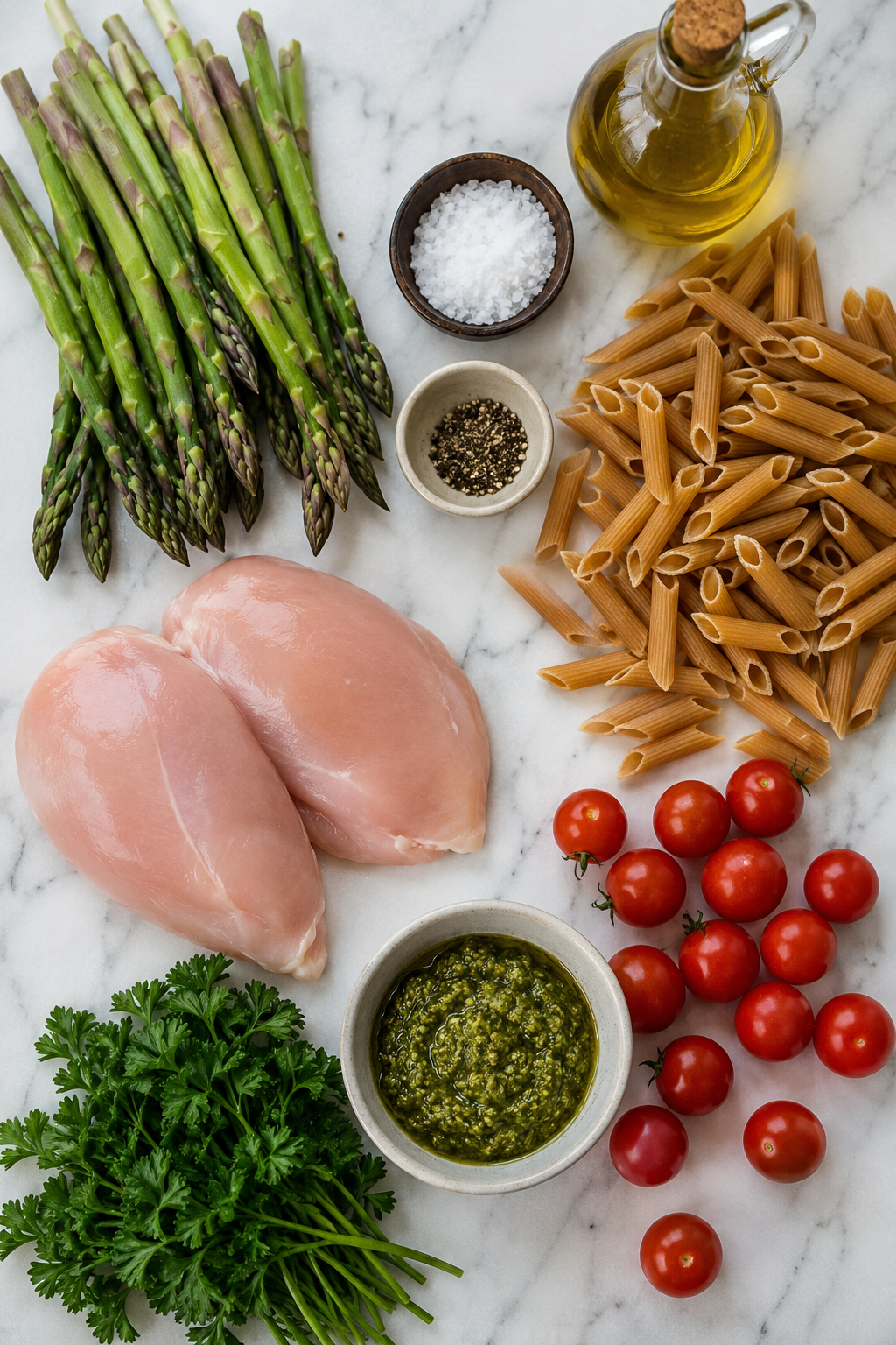 Chicken Pesto Pasta Meal Prep