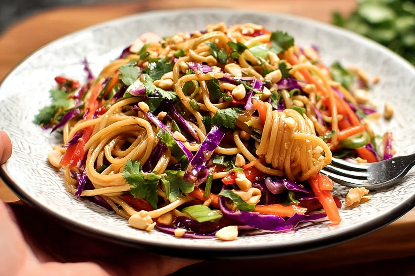 Cold Peanut Noodle Salad