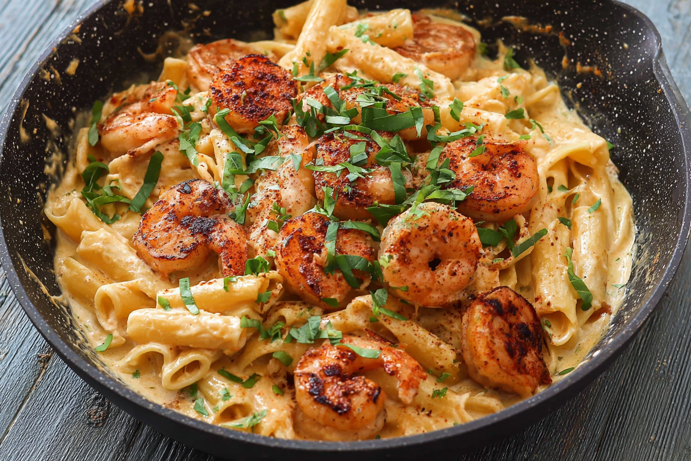 Creamy Cajun Shrimp Pasta