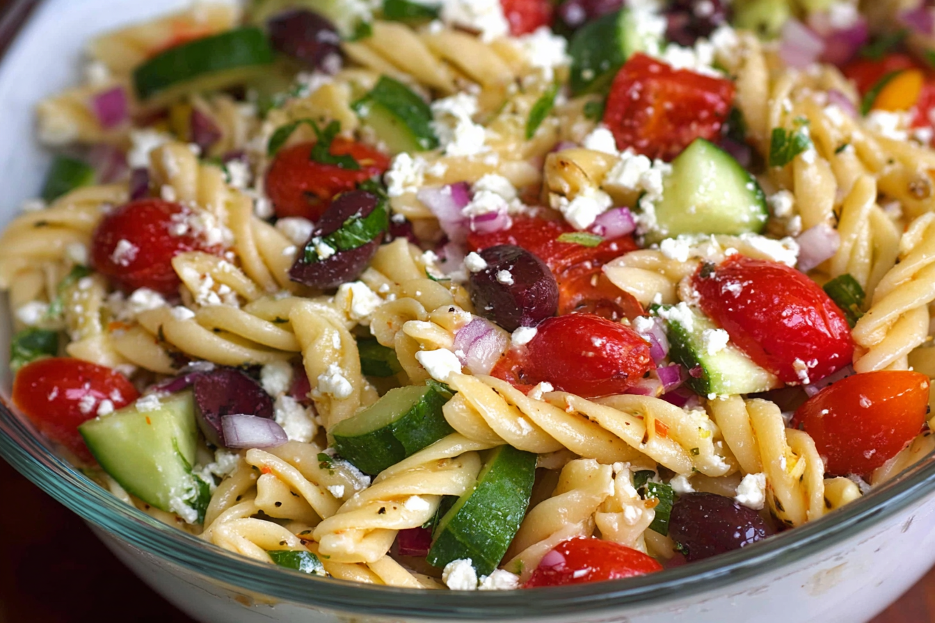 Easy Greek Pasta Salad